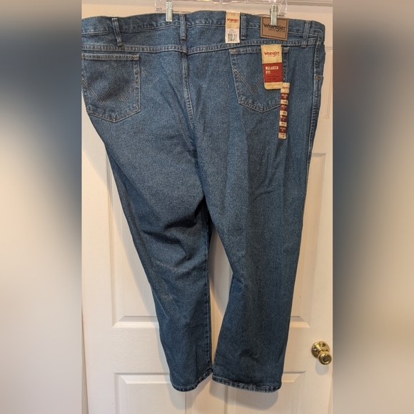 NWT Wrangler Rugged Wear Mens Big & Tall Relaxed Fit Size 56x30 Blue Jeans NEW! - Picture 6 of 16